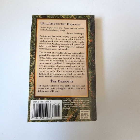 Dragonlance The Dragons Paperback Book - Picture 3 of 8